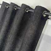 ORVELLA Curtains – Custom Velvet Effect Drapes with Elegant Shimmer – Black